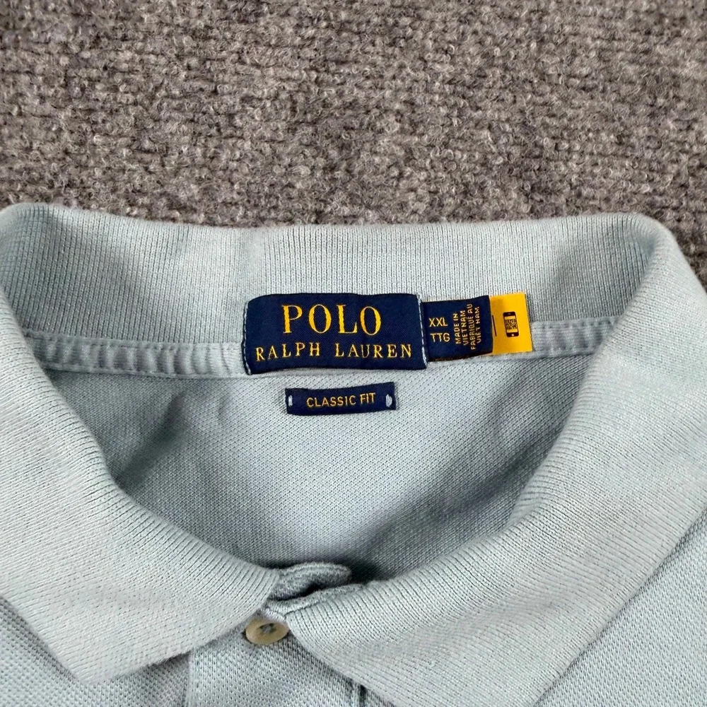Polo Ralph Lauren Polo Shirt Mens XXL Green Blue Bundle Classic Fit Lot of 2